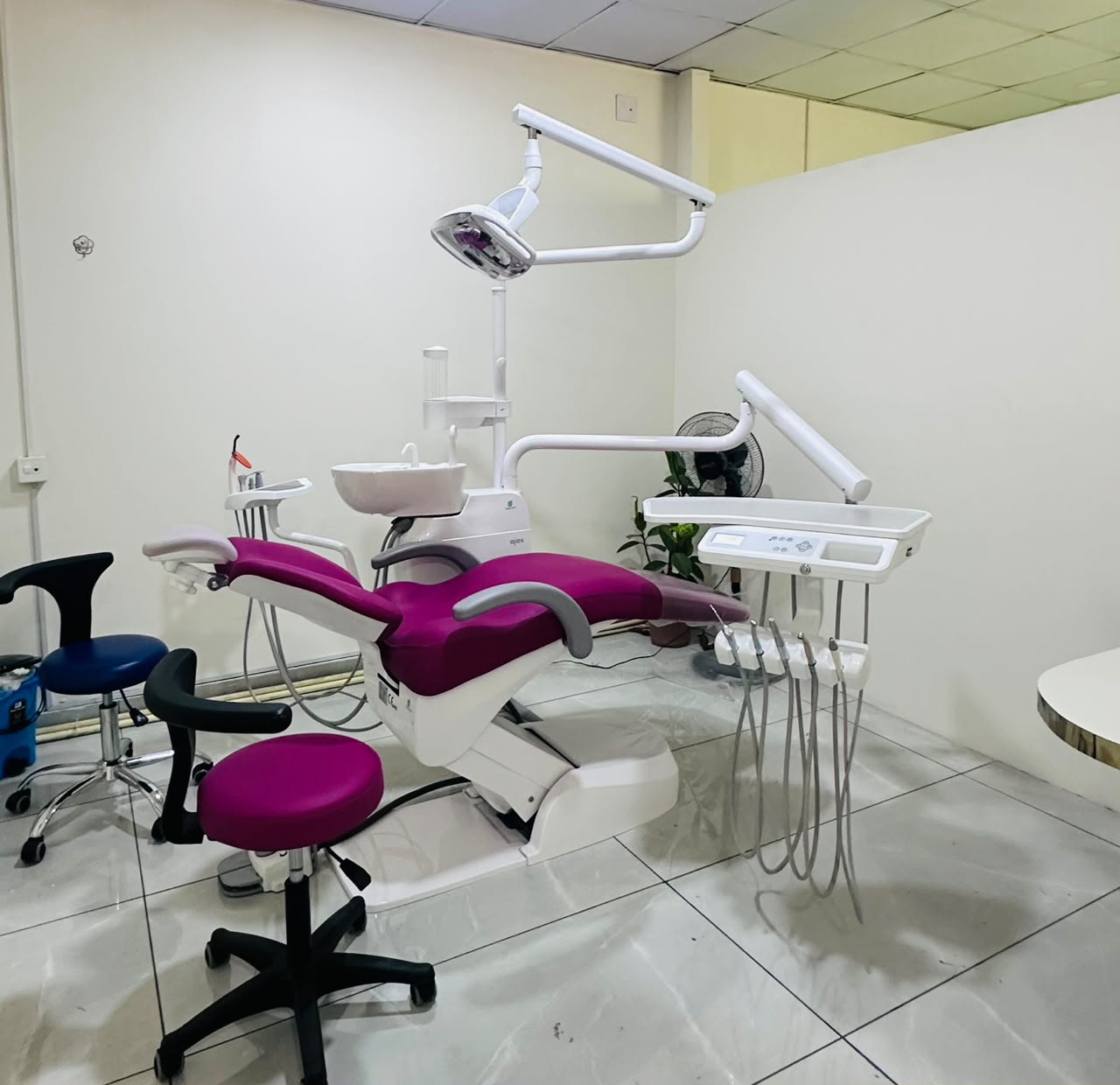 Modern dental chair at Gentle Dental Studio, dental clinic in Chitwan